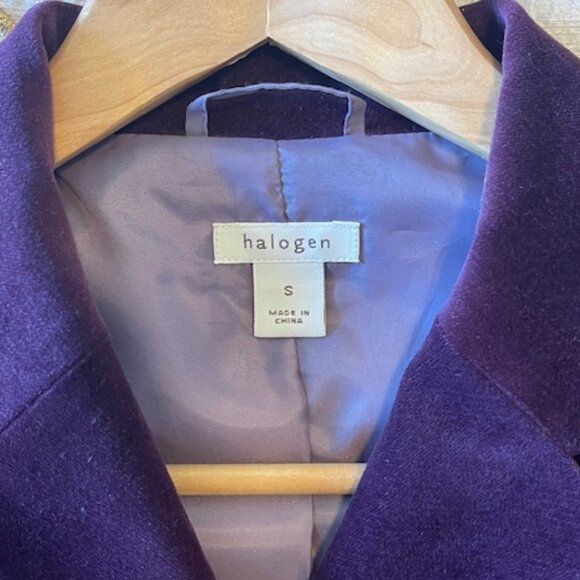 Halogen Aubergine Blazer – Cotton Blend – Women’s S - Picture 3 of 5